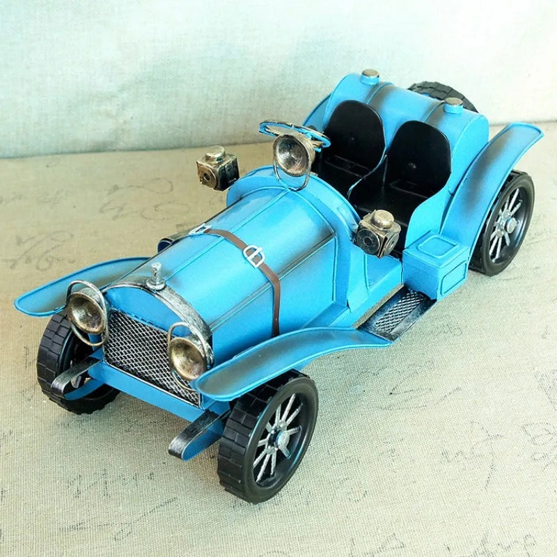 Nostalgic Vintage Car Model Decor - Premium Iron Craftsmanship