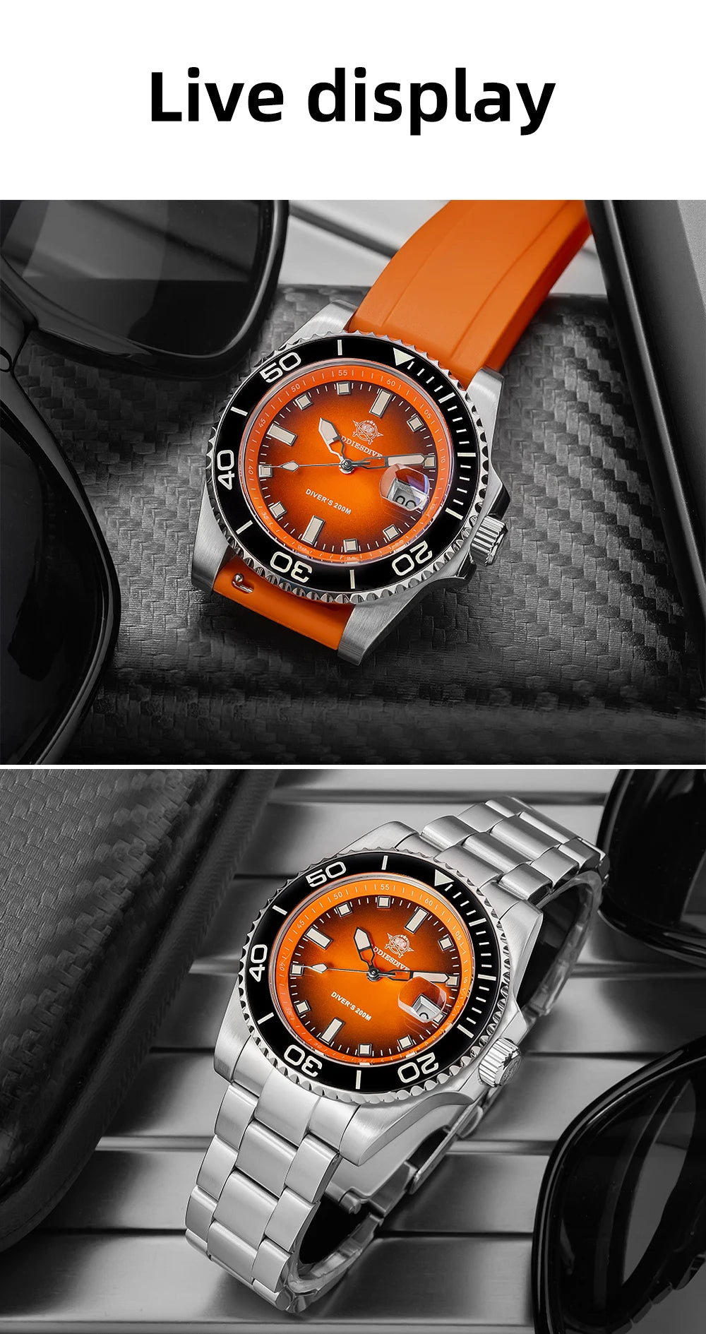 Luxury Men's Diving Watch - 200M Waterproof & Luminous