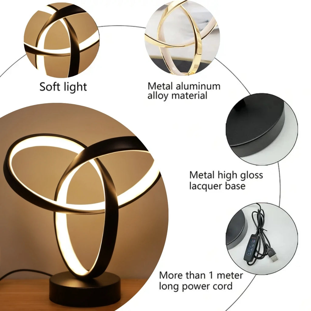 Premium USB Dimmable LED Lamp - Modern Office & Bedroom Lighting