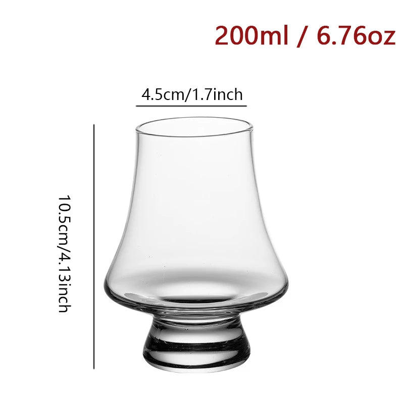 Elegant Whiskey Tasting Glasses - Lead-Free Crystal Set
