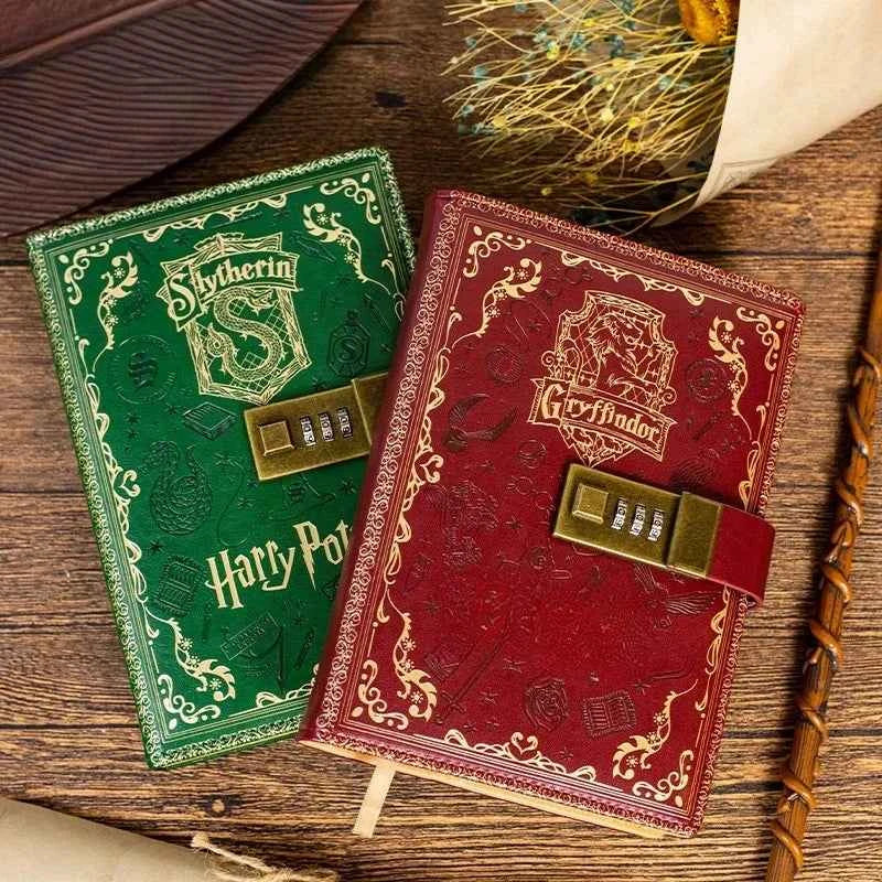 Retro Password Book with Lock A5 Anime Diary Notebook