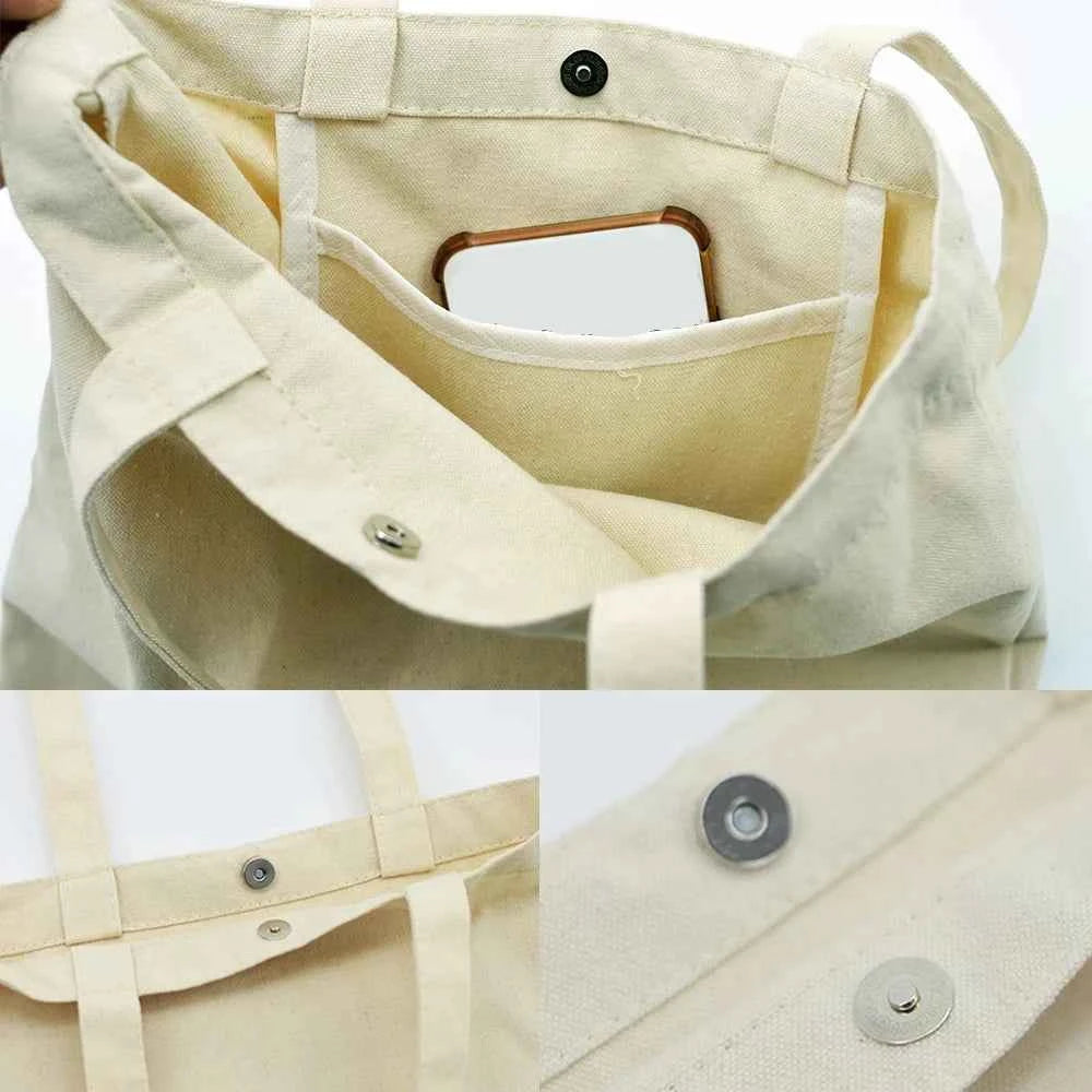 Premium Godmother Gift Bag - Elegant Canvas Tote