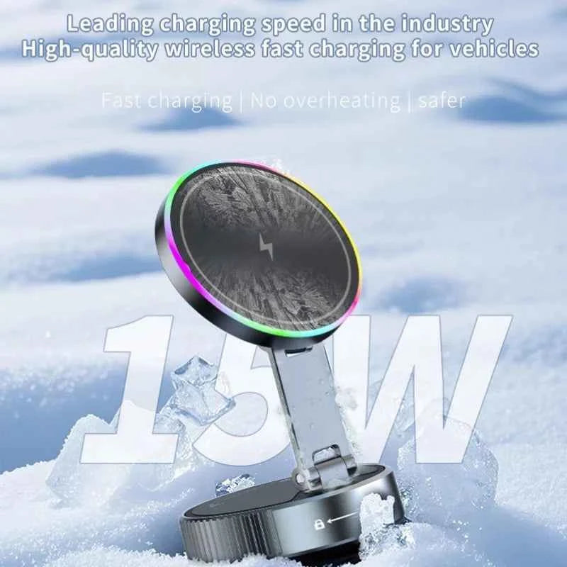 Premium Magnetic Wireless Car Charger Mount - 360° Rotatable