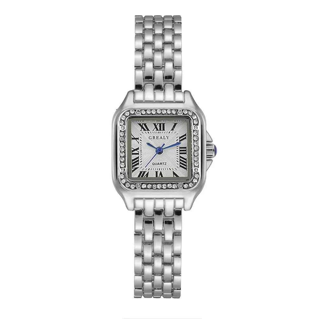 Elegant Women's Gold Stainless Steel Watch - Luxury Quartz Wristwatch