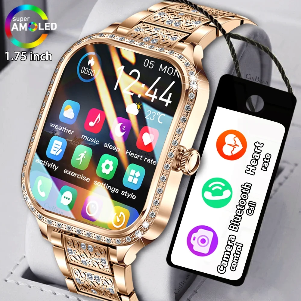Luxury Smart Watch for Women - 1.75" HD Display & Bluetooth