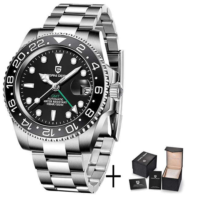 Luxury Automatic Mechanical Watch - Sapphire & Stainless Steel