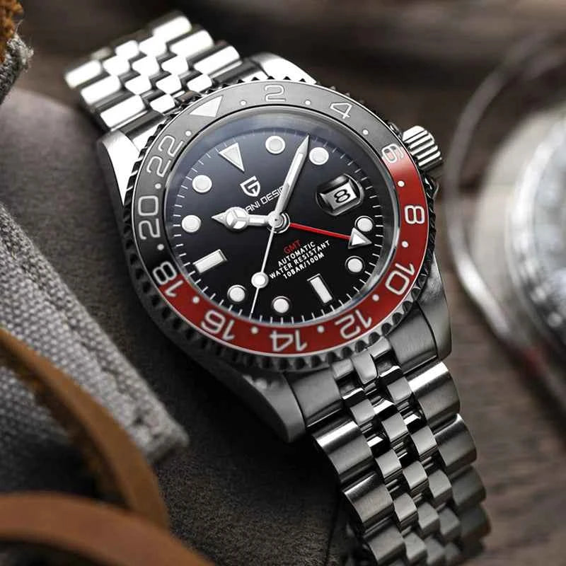 Luxury Automatic Mechanical Watch - Sapphire & Stainless Steel