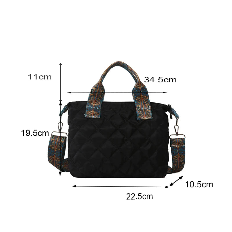 Elegant Rhombus Shoulder Bag - Spacious & Versatile