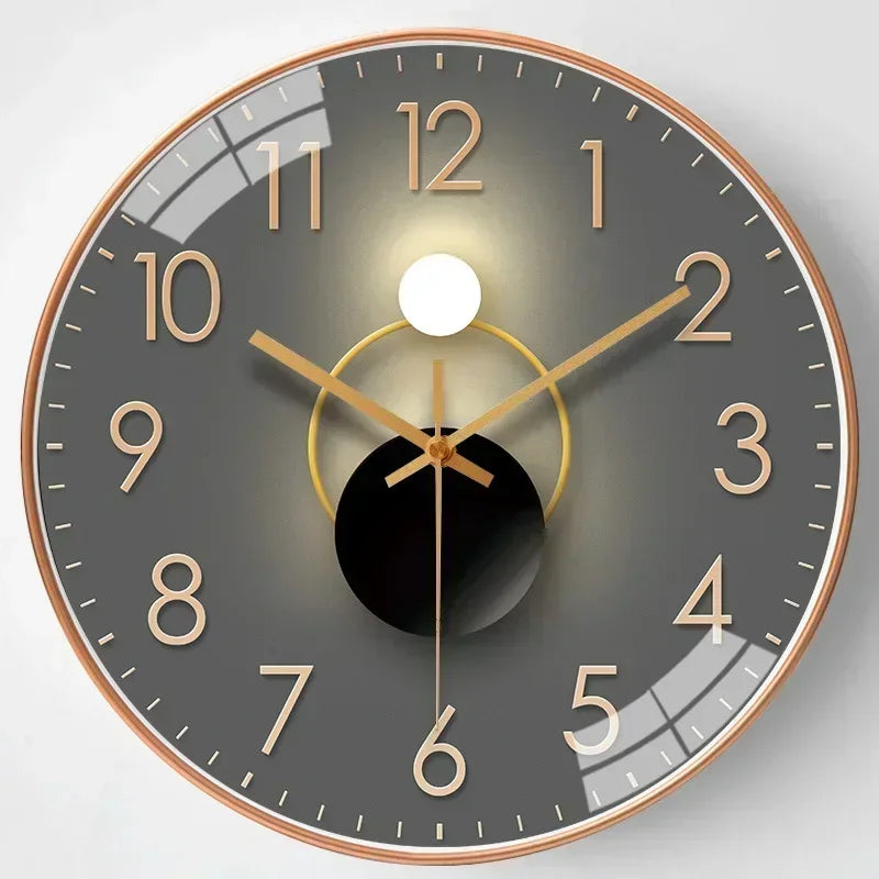 Elegant Silent Modern Wall Clock - Non-Ticking Design