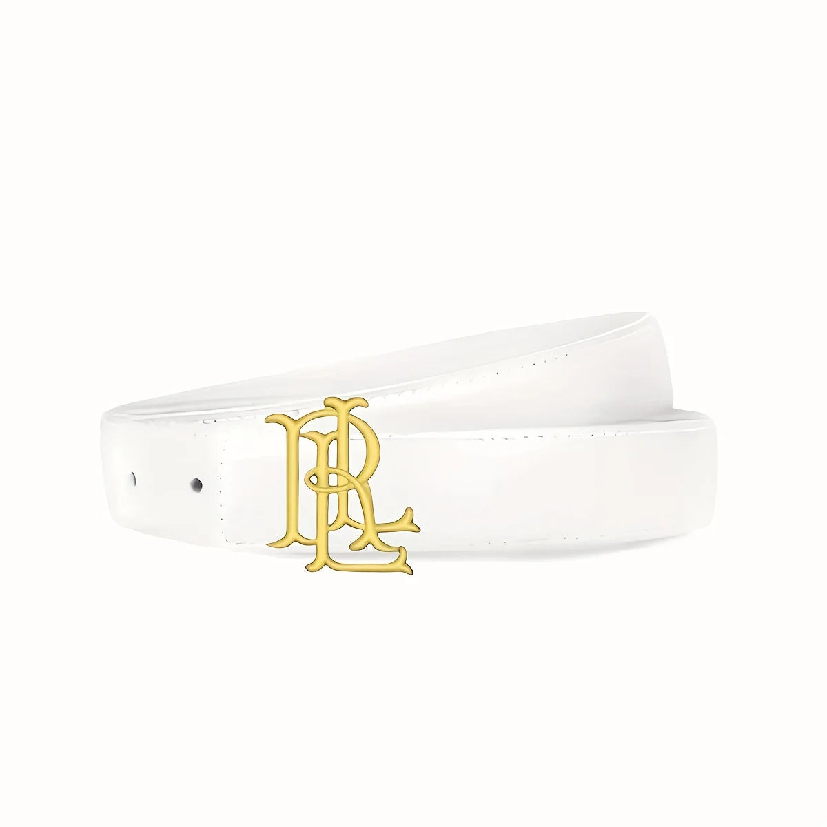 Elegant Women's Gold Letter Belt - Luxurious Statement Accessory