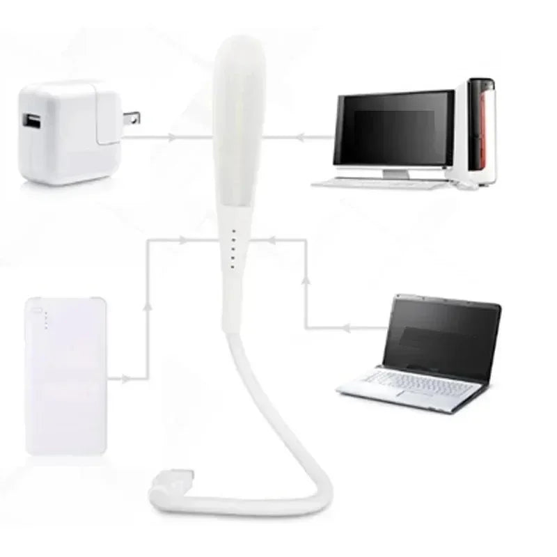 Premium USB LED Desk Lamp - 3-Level Bendable Night Light