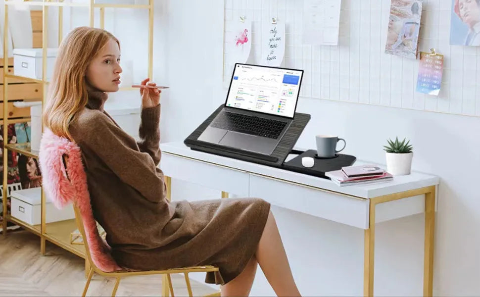 Premium Adjustable Lap Desk - Foldable & Ventilated