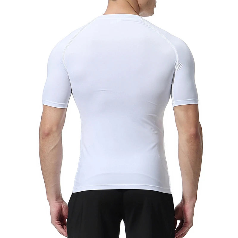 Premium Men's Spider Graphic Compression Shirt - Quick Dry Rash Guard