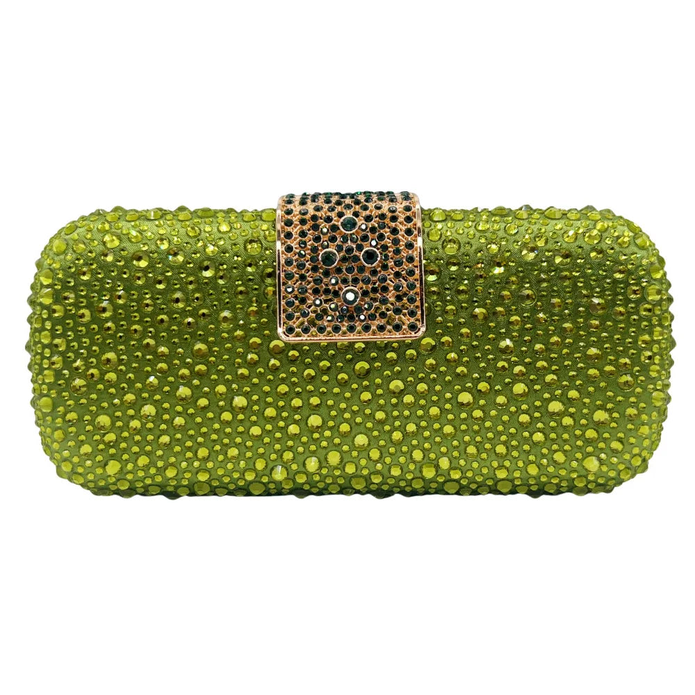 Elegant Crystal Evening Bag - Sparkling Diamond Clutch