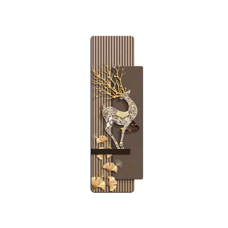 Elegant Reindeer LED Decorative Painting - Luxury Corridor Wall Light
