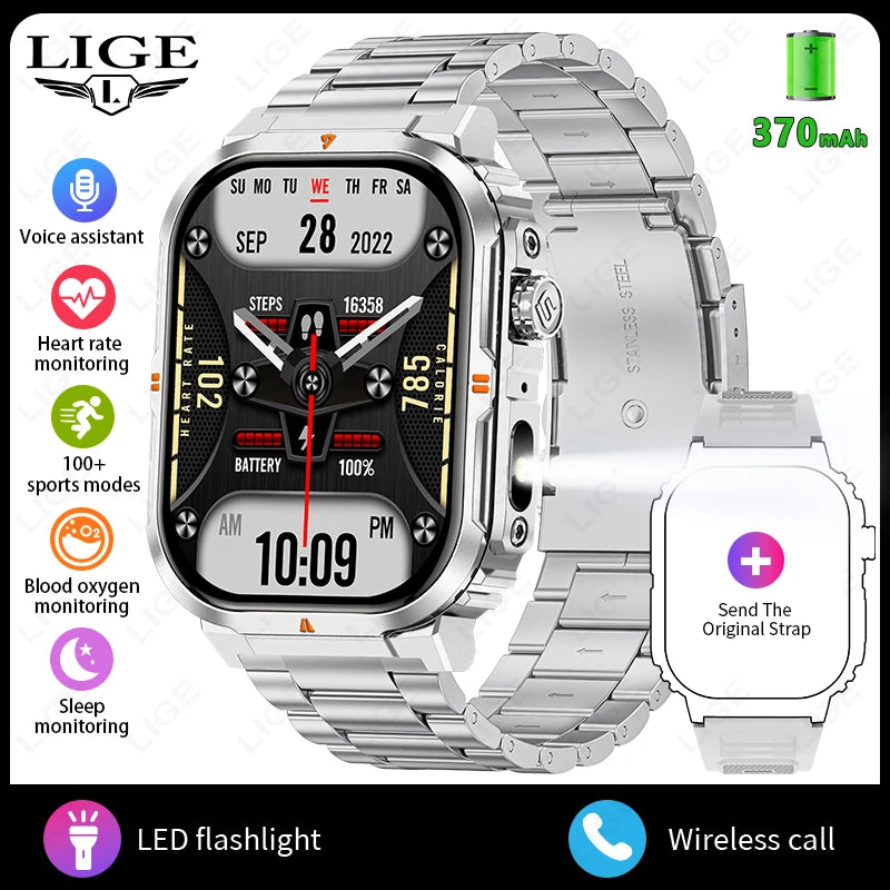 Ultimate Smart Watch For Men - IP68 Waterproof & Health Monitor