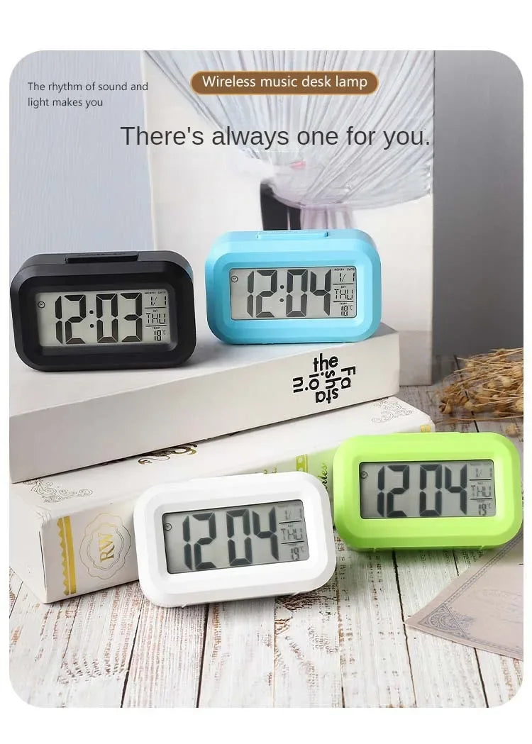 Premium Digital Alarm Clock - LED Multifunction Desktop Display