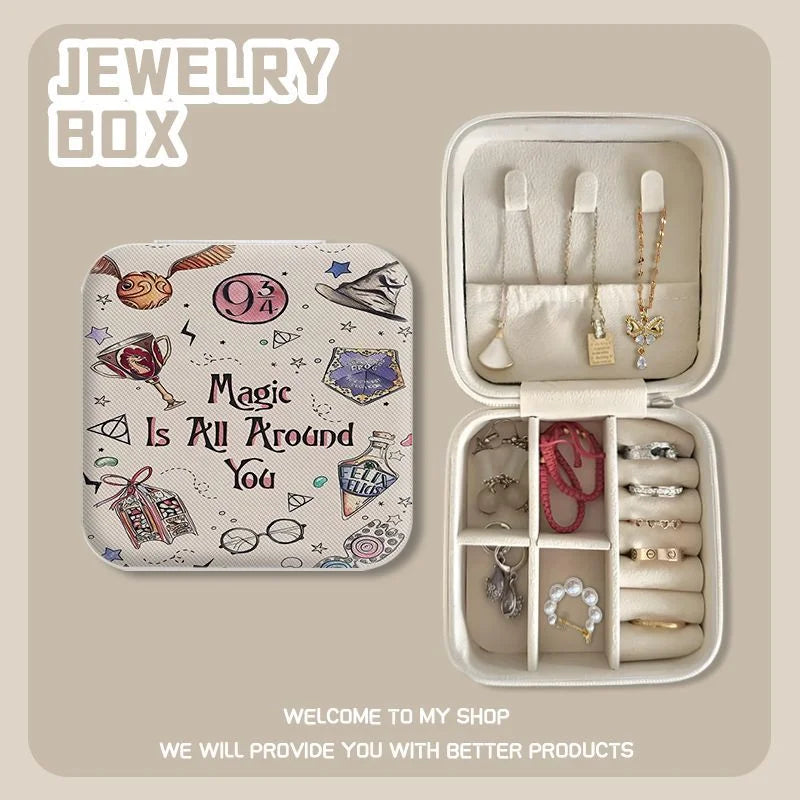 Compact Mini Jewelry Storage Box - Portable Travel Organizer