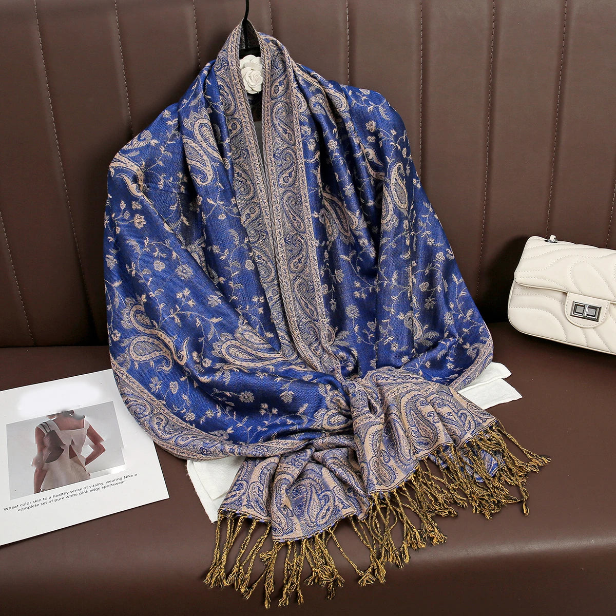 Luxury Cashmere Pashmina Shawl - Elegant Winter Wrap