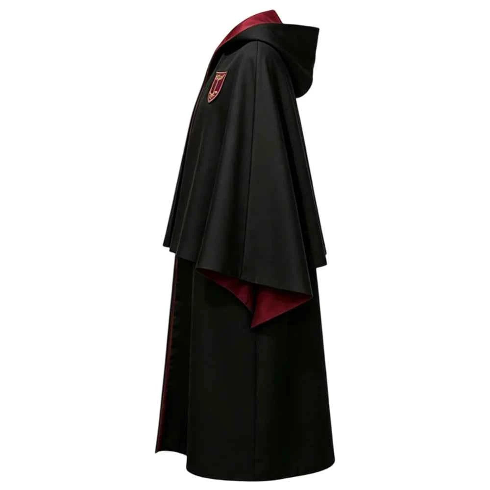 Premium Hogwarts House Robe - Wizard Hooded Cloak Cosplay Costume