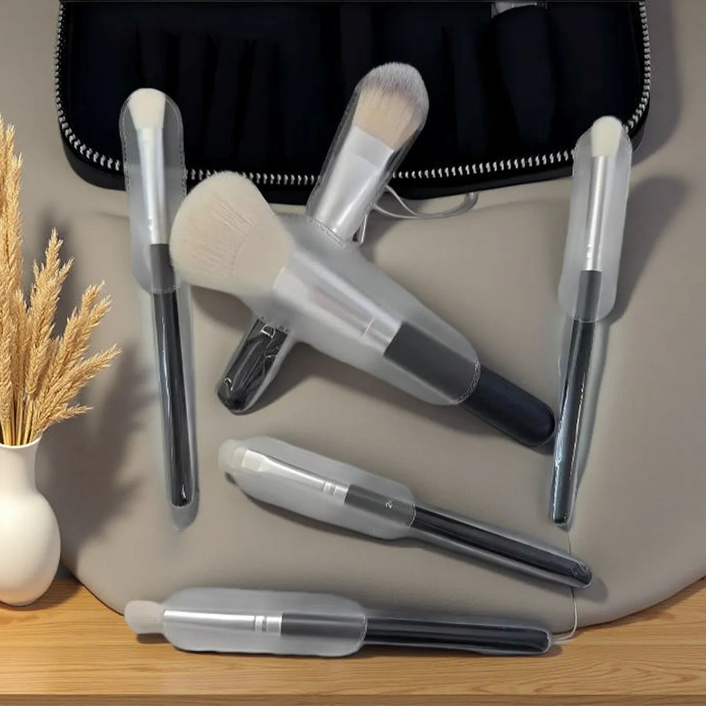 Premium Luxury Travel Makeup Brush Set - Essential Collection