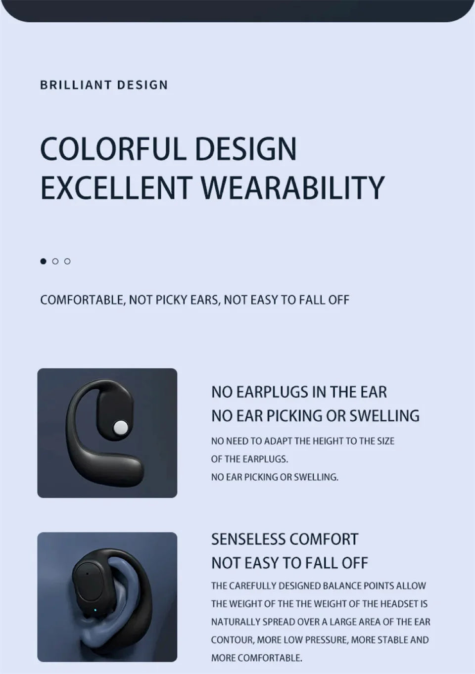 Premium Bone Conduction Headphones - Open-Ear Wireless for Driving