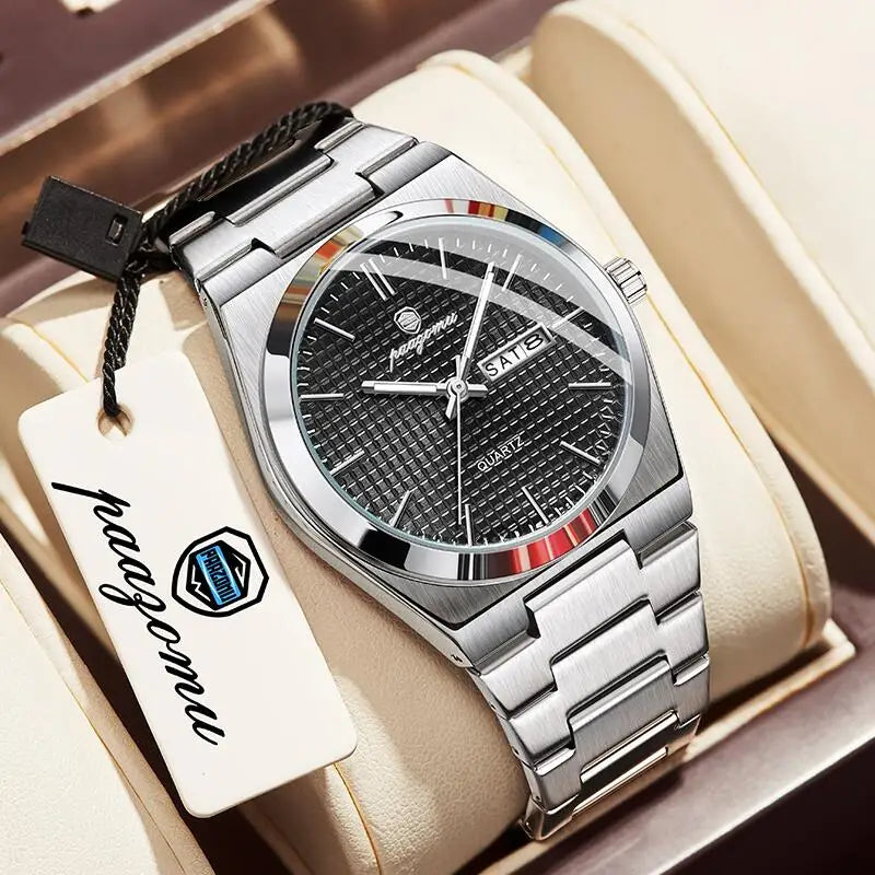 Luxury Men's Quartz Watch - Waterproof Chronograph Timepiece