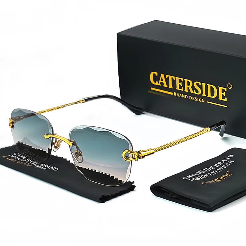 Designer Retro Punk Sunglasses - UV400 Gradient Shades