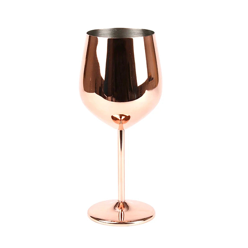 Premium Stainless Steel Champagne Glass - Unbreakable European Goblet