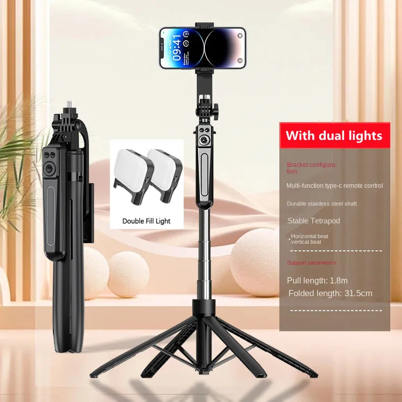Versatile Smartphone Tripod Stand - Portable Wireless Remote