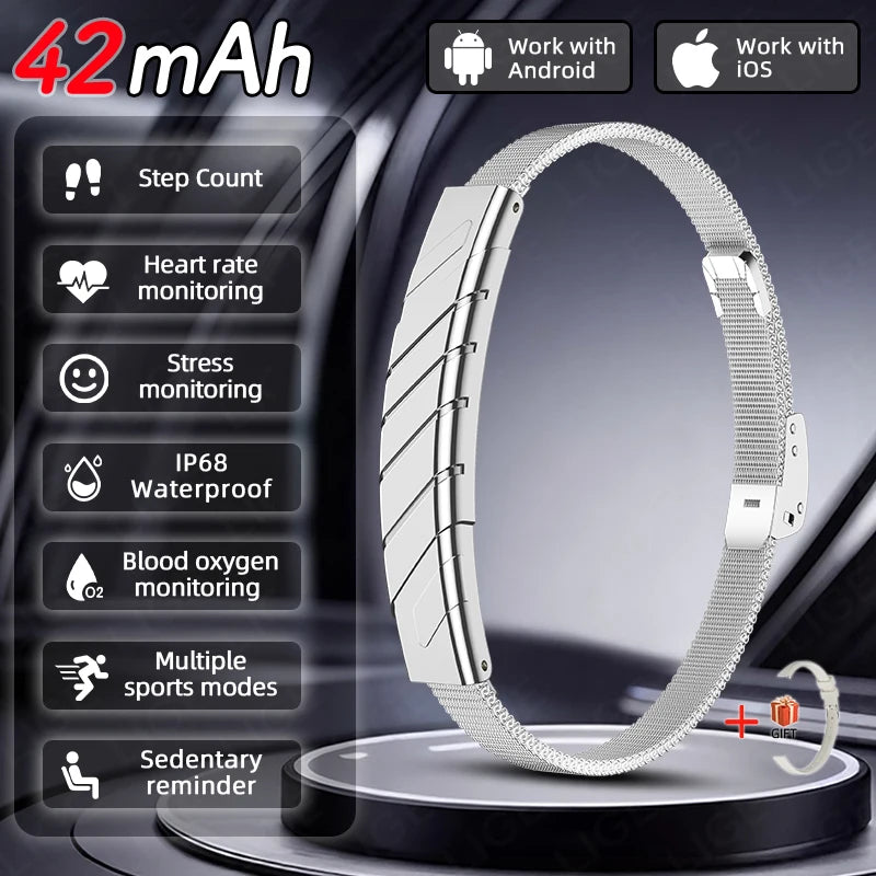 Luxury Women Smart Watch - IP68 Waterproof & Fitness Tracker