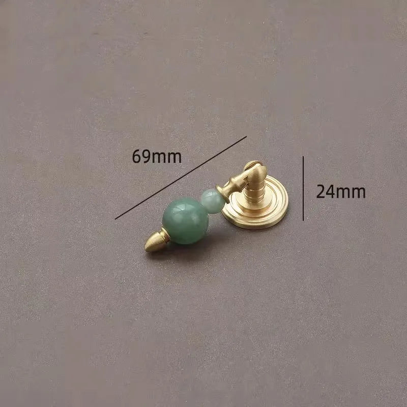 Elegant Brass Cabinet Handles - High-End Crystal Knobs