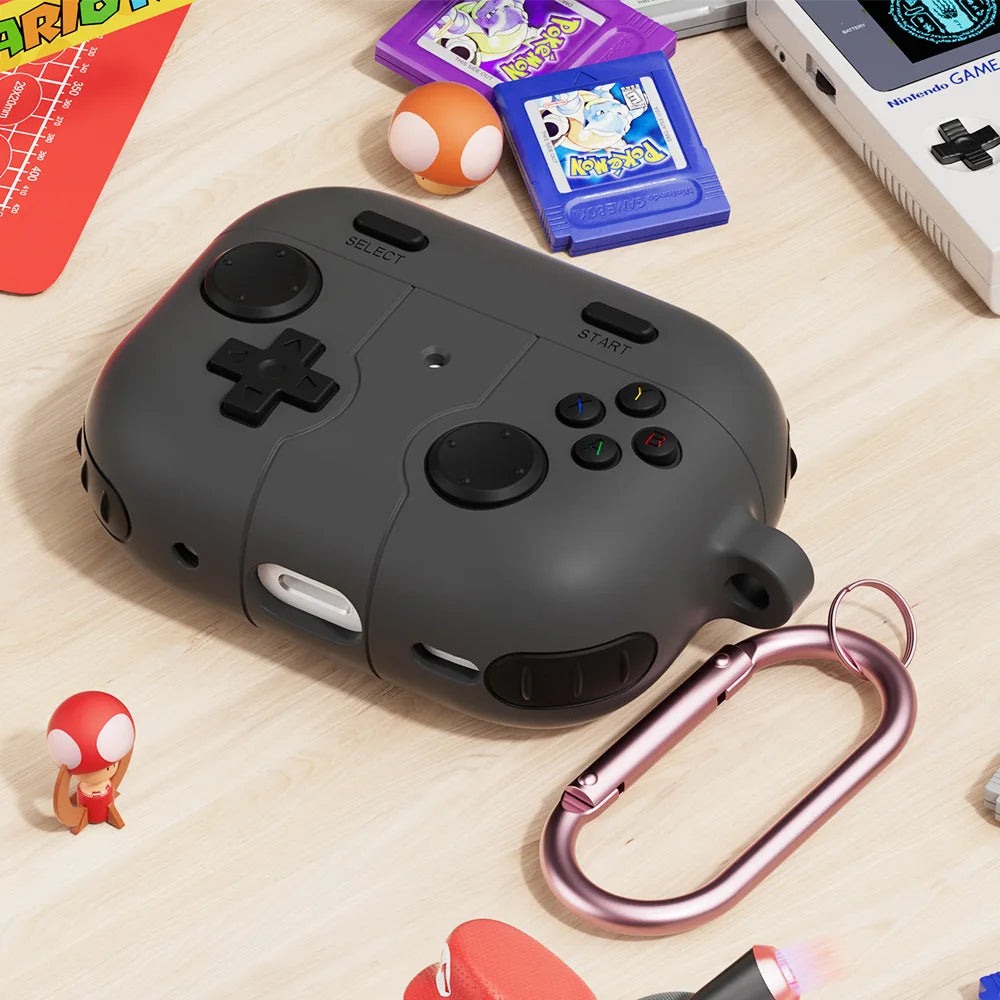 Premium 3D Gaming AirPods Case - Silicone with Keychain