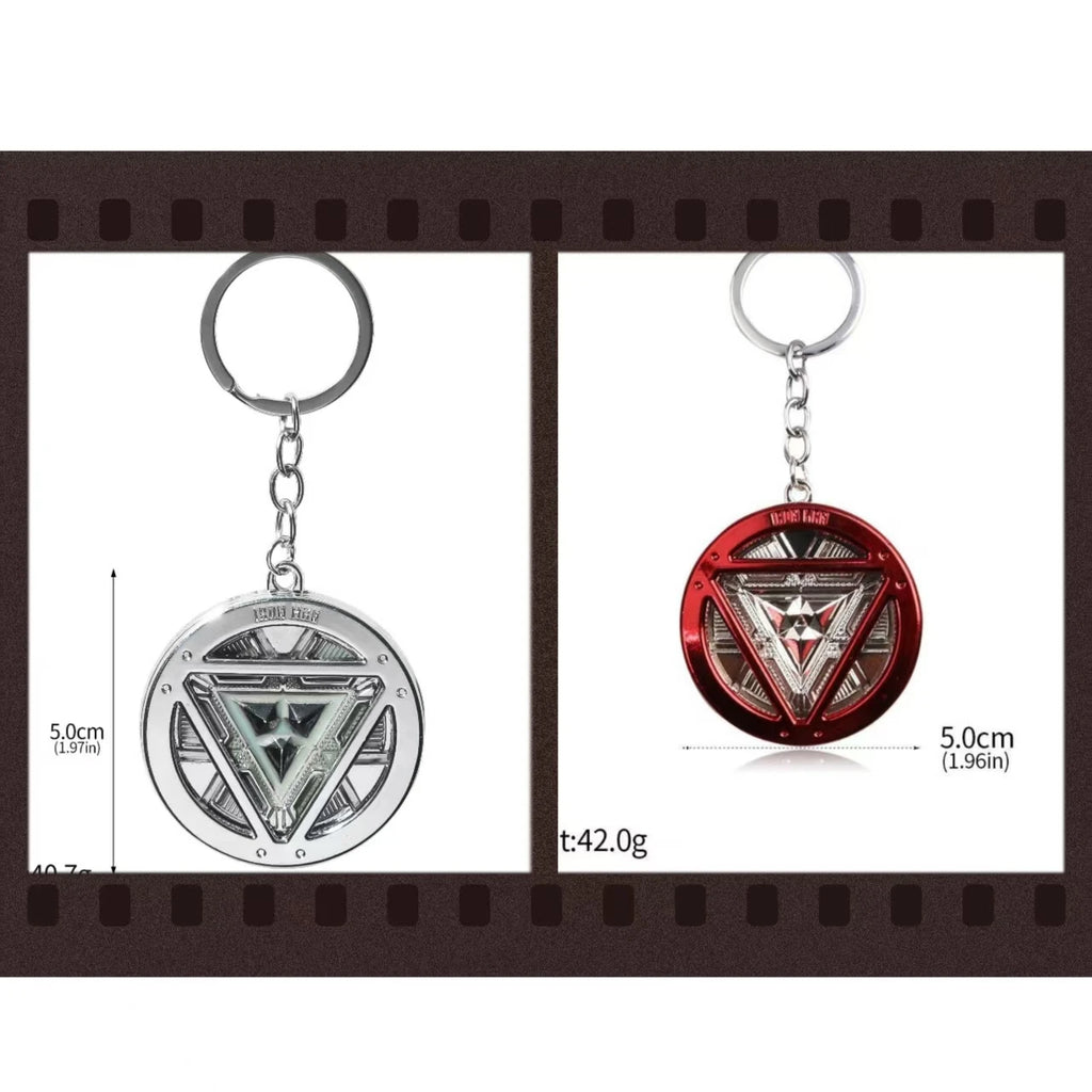 Premium Iron Man Energy Reactor Keychain - Alloy Pendant