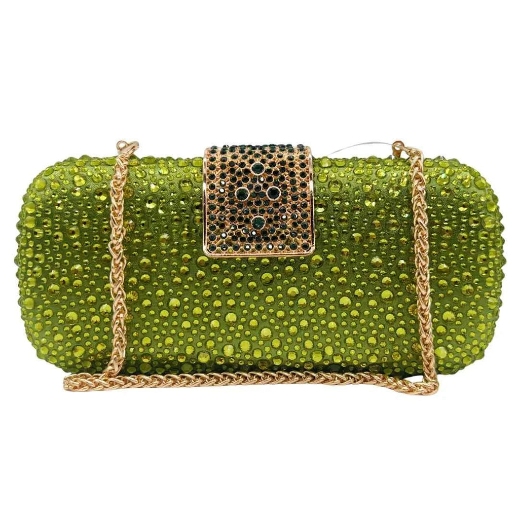 Elegant Crystal Evening Bag - Sparkling Diamond Clutch