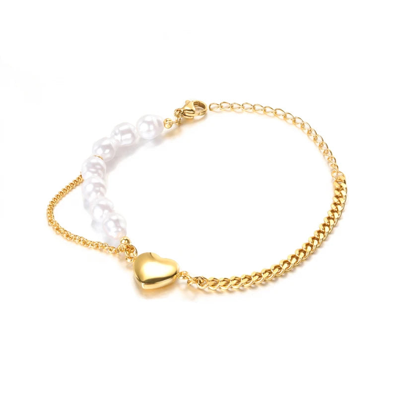 Elegant Zircon Flowers Bracelet - Luxury Gold Steel Jewelry