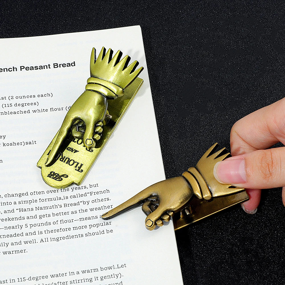 Decorative Book Page Clip - Vintage Brass Journal Bookmark Holder