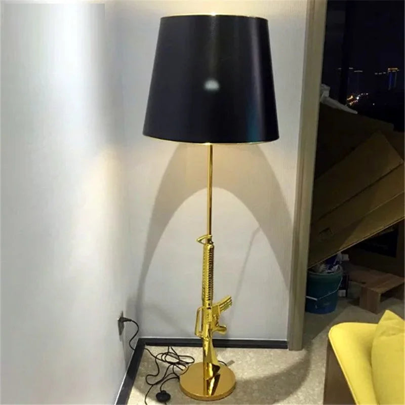 Luxury AK47 Gun Design Lamp - Creative Metal Desk Decor