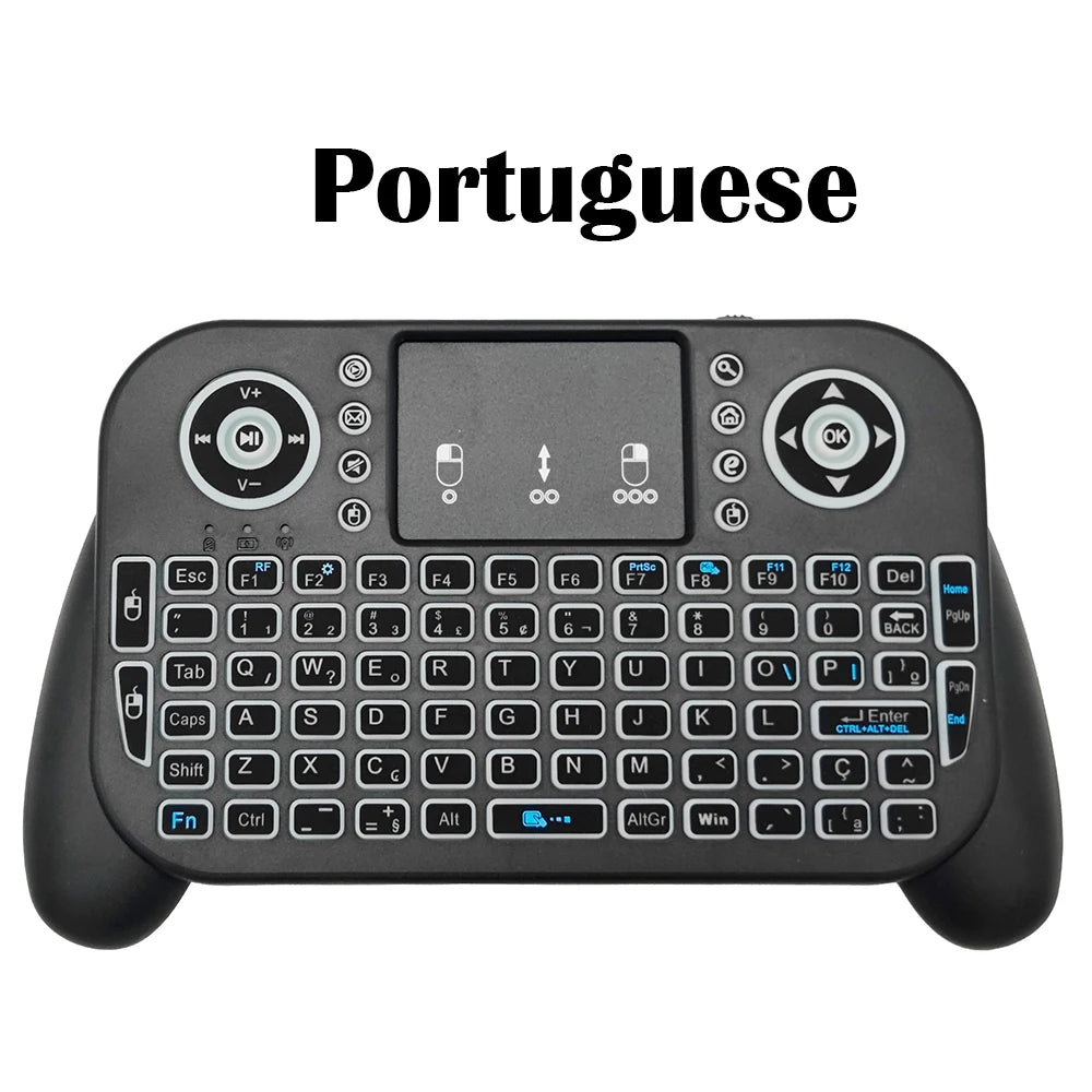 Premium Mini Wireless Keyboard with 7-Color Backlit & Touchpad