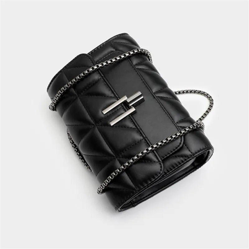 Elegant Mini Plaid Crossbody Bag - Classic Flap Purse