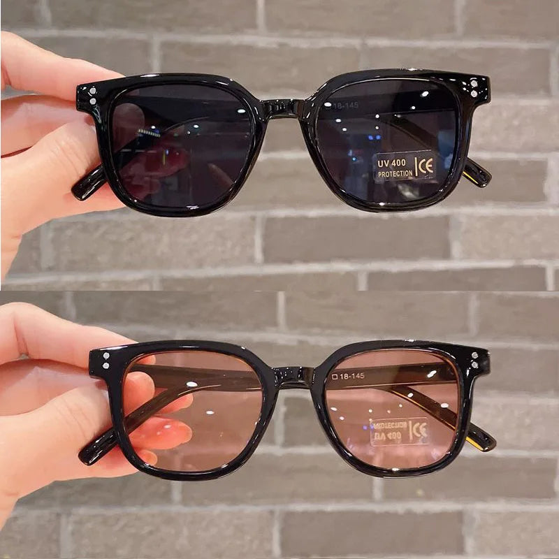 Premium Kids Sunglasses - UV400 Vintage Square Eyeglasses