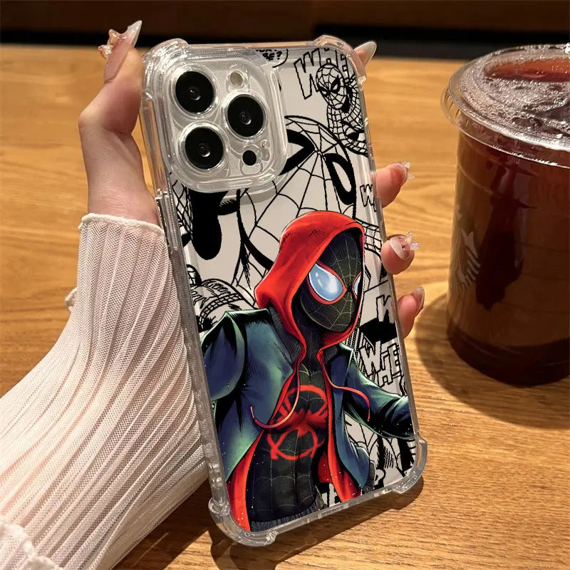 Premium Spider Man Clear Case - Shockproof Phone Cover
