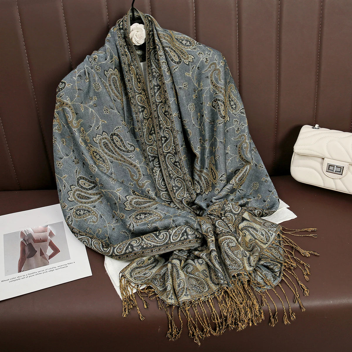 Luxury Cashmere Pashmina Shawl - Elegant Winter Wrap