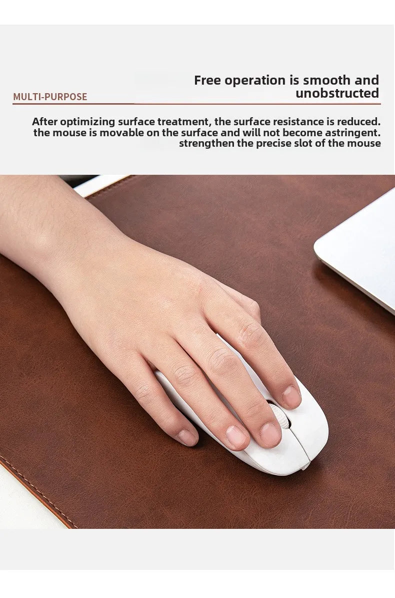 Premium Waterproof Desk Pad - Non-slip PU Leather Mat