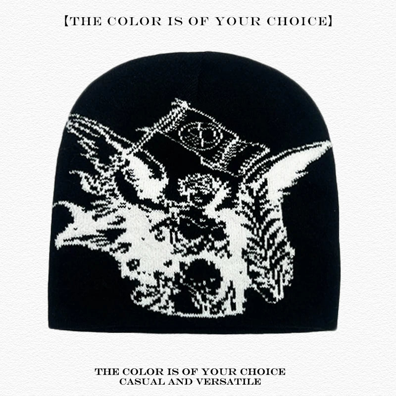 Premium Spider Web Beanie - Versatile Streetwear Knit Hat