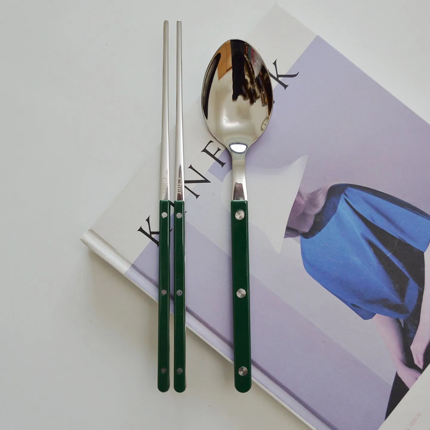 Elegant Korean Style Utensil Set - Premium 304 Stainless Steel