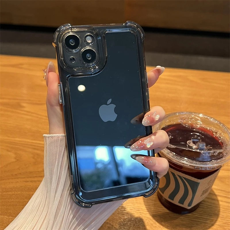 Luxury Shockproof iPhone Case - Clear Bumper Cover