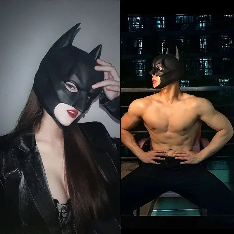 Premium Dark Knight Bat Mask - Superhero Cosplay Prop
