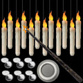Magical Floating Candles with Wand Control - Realistic LED Decor