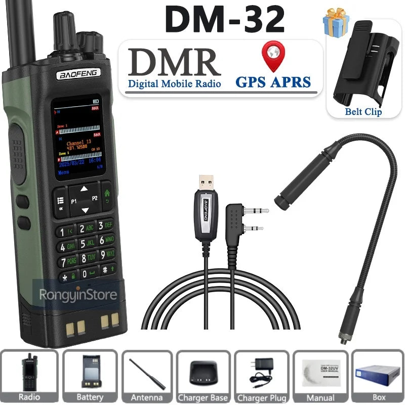 Professional Digital Walkie Talkie - 10W Dual Band DMR Radio
